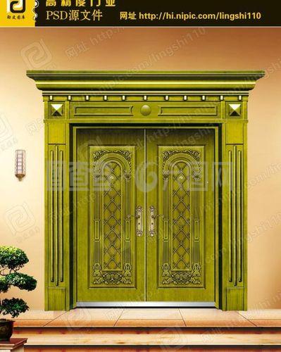 仿銅門圖片