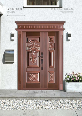 TR-2125 / TR-2128 銅門：高端建筑裝飾的藝術與實用結合