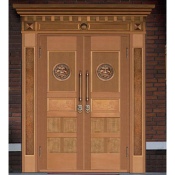 高端銅門對開設計 藝術與功能的完美融合